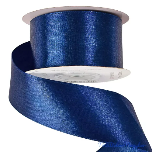 Szatén szalag 38 mm x 22.86 m - Tengerészkék