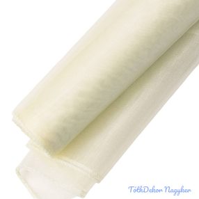 Organza szegett 40cm x 8,2m - Ekrü