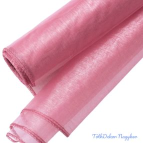 Organza szegett 40cm x 8,2m - Őszi Rózsaszín