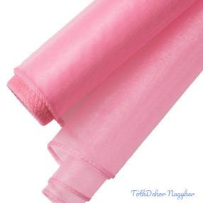 Organza szegett 40cm x 8,2m - Rózsaszín