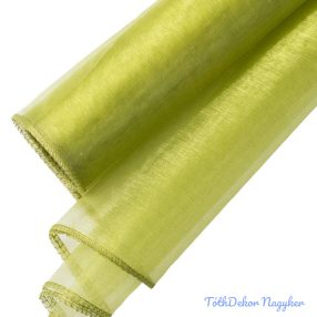 Organza szegett 40cm x 8,2m - Teazöld