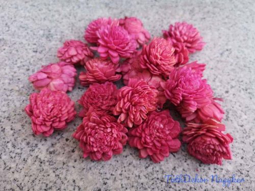 Shola zinnia 20 db 3-4 cm - Antik Pink szárazvirág fej