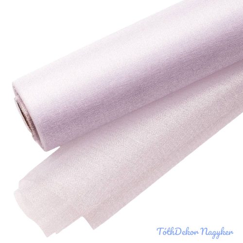 Snow Organza 47cm x 10m dekorációs anyag - Fehér