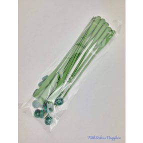 Fiola kupakkal zöld drótos 28cm 10db/cs