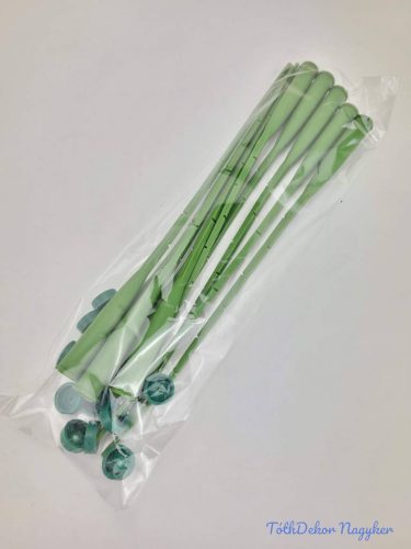 Fiola kupakkal zöld drótos 28cm 10db/cs