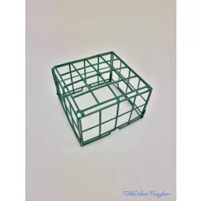 Műanyag kocka háló üresen 11x11cm