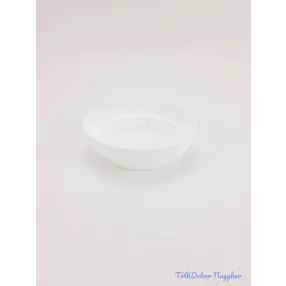 Kör műanyag tál szavanna D11/8cm - Fehér