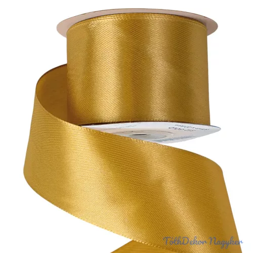 Szatén szalag 50 mm x 22.86 m - Arany
