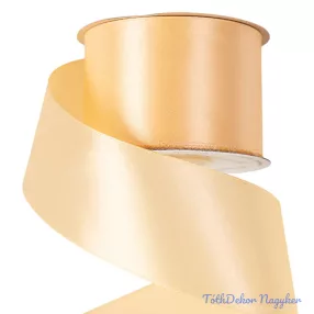 Szatén szalag 50 mm x 22.86 m - Krém