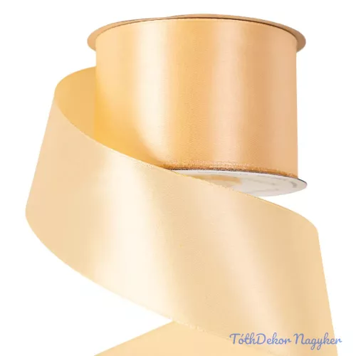 Szatén szalag 50 mm x 22.86 m - Krém