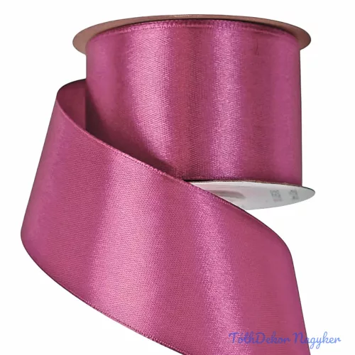 Szatén szalag 50 mm x 22.86 m - Padlizsánlila
