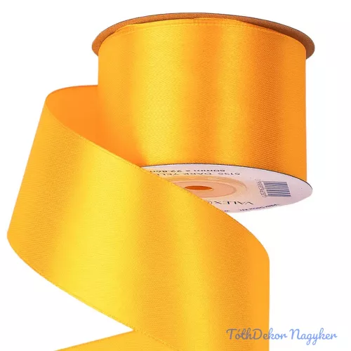 Szatén szalag 50 mm x 22.86 m - Sötét Citromsárga