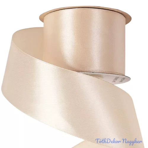 Szatén szalag 50 mm x 22.86 m - Pezsgő