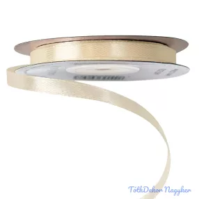 Szatén szalag 6 mm x 22.86 m - Ekrü