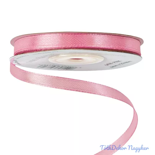 Szatén szalag 6 mm x 22.86 m - Rózsaszín