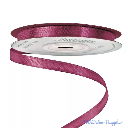 Szatén szalag 6 mm x 22.86 m - Padlizsánlila