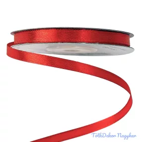 Szatén szalag 6 mm x 22.86 m - Piros