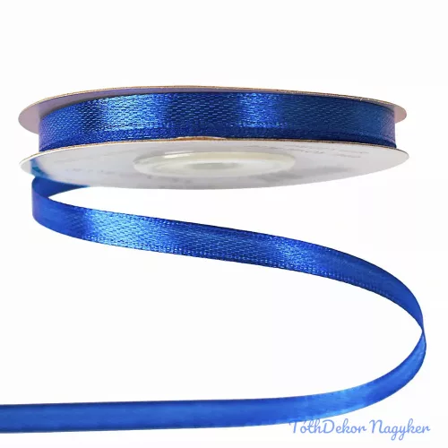 Szatén szalag 6 mm x 22.86 m - Királykék