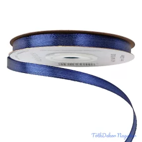 Szatén szalag 6 mm x 22.86 m - Tengerészkék