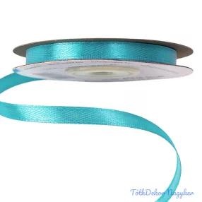 Szatén szalag 6 mm x 22.86 m - Aqua Kék