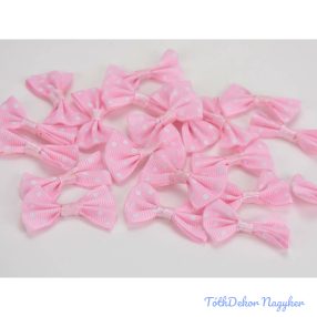 Masni babarózsaszín pöttyös 3 cm 