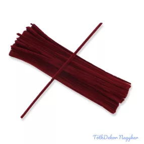 Zsenília drót 30 cm 100db/cs - Bordó