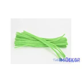 Zsenília drót 30 cm 100db/cs - Világoszöld