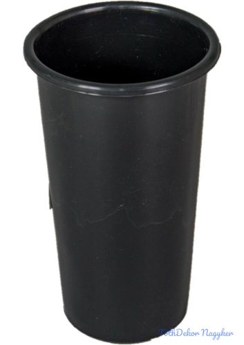 Sírváza betét műanyag M18,5cm D11cm - Fekete