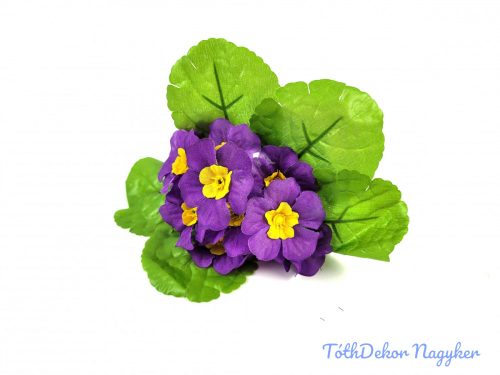 Primula selyem csokor 20 cm - Lila