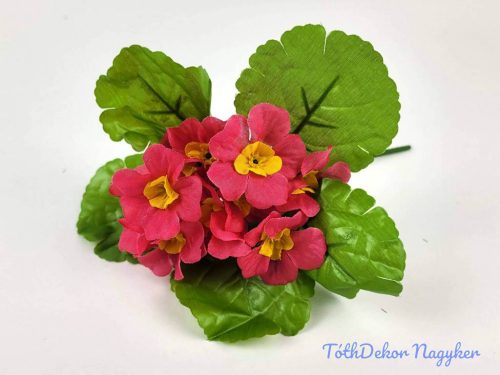 Primula selyem csokor 20 cm - Ciklámen