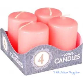 Adventi gyertya 4db/csomag - Rózsaszín