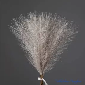 Metál pampafű 20 szálas köteg 45cm - Bézs