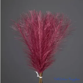 Metál pampafű 20 szálas köteg 45cm - Rose Red