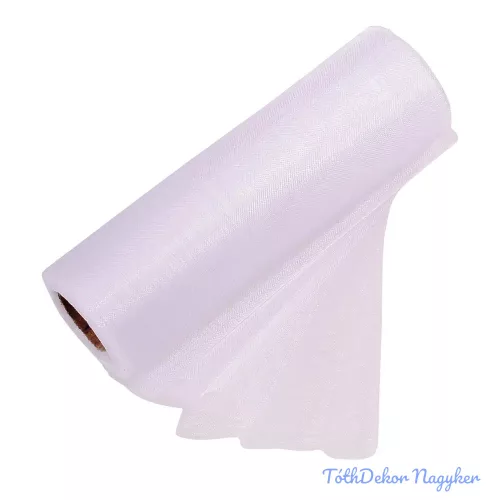 Organza tekercs 12cm x 10m - Fehér