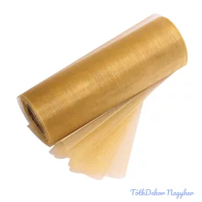 Organza tekercs 12cm x 10m - Arany