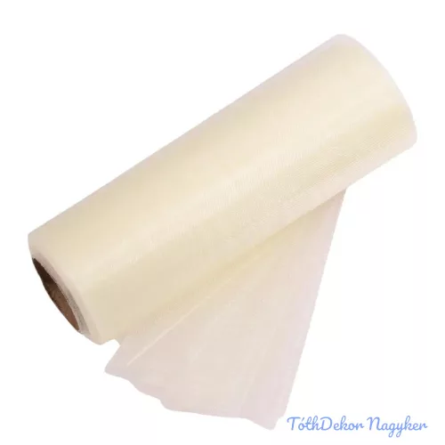 Organza tekercs 12cm x 10m - Krém