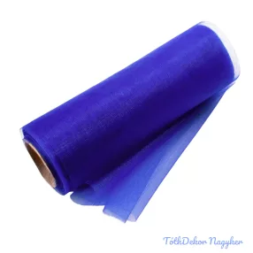 Organza tekercs 12cm x 10m - Királykék