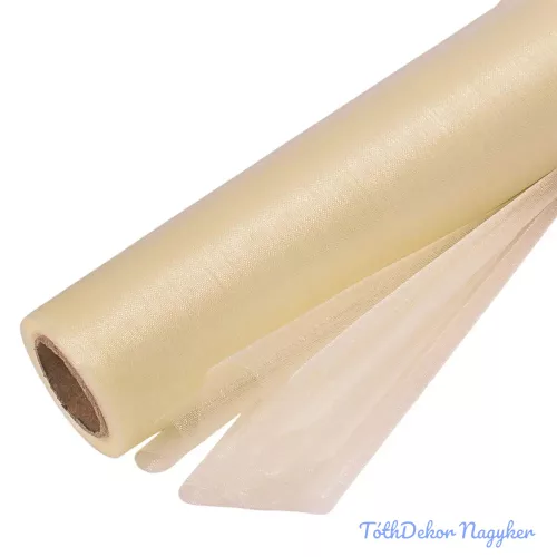 Organza tekercs 24cm x 10m - Krém