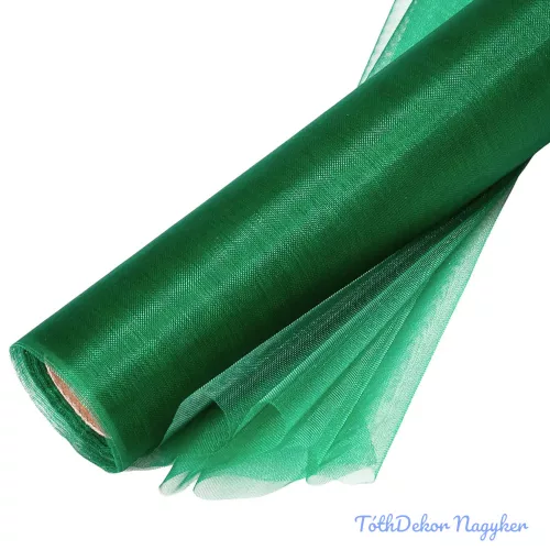 Organza tekercs 24cm x 10m - Sötétzöld
