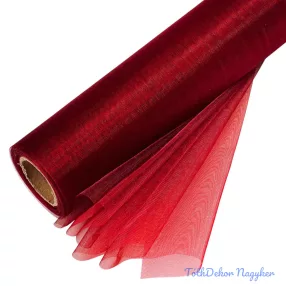 Organza tekercs 24cm x 10m - Bordó