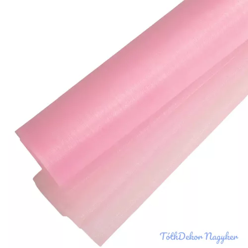 Organza tekercs 48cm x 10m - Világos rózsaszín