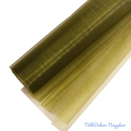 Organza tekercs 48cm x 10m - Olivazöld