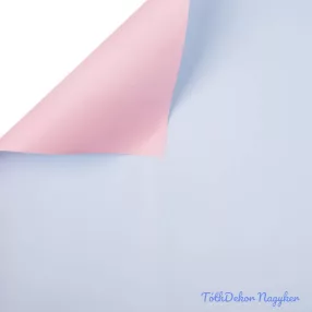 Kétoldalas fólia tekercs 58cm x 10m - Rózsaszín / Kék