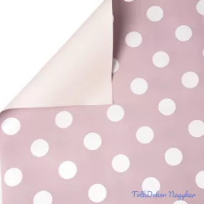 Pöttyös fólia tekercs 58cm x 10m - Púder Bézs / Fehér