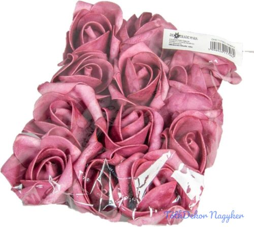 Polifoam rózsa fej virágfej habvirág 6 cm mályva habrózsa