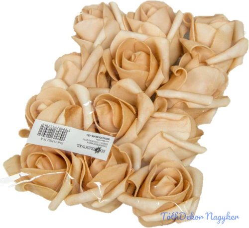 Polifoam rózsa fej virágfej habvirág 6 cm tea habrózsa