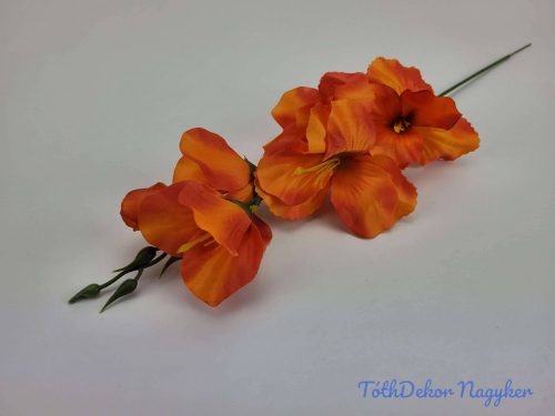 Szálas selyem kardvirág 53 cm - Narancs