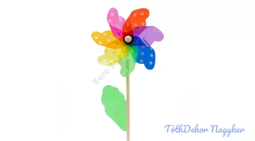 Szélforgó pöttyös 18x48cm