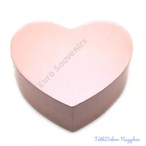 Szív alakú papírdoboz 18x16x8cm - Rózsaszín