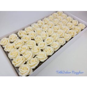 Szappanrózsa fej 50 db/doboz Beauty 6x5,5 cm - Krém